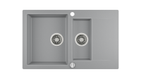 Кухонная мойка CLIVO 60 B-TQ 1½B 1D ALUGRAUMETALLIC