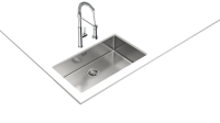 Кухонная мойка BE LINEA RS15 71.40 POLISHED
